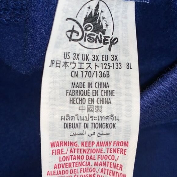 Disneyland Resort 2022 Mickey Mouse Jogger Sweatpants 3X Blue Cotton Blend - Picture 2 of 7